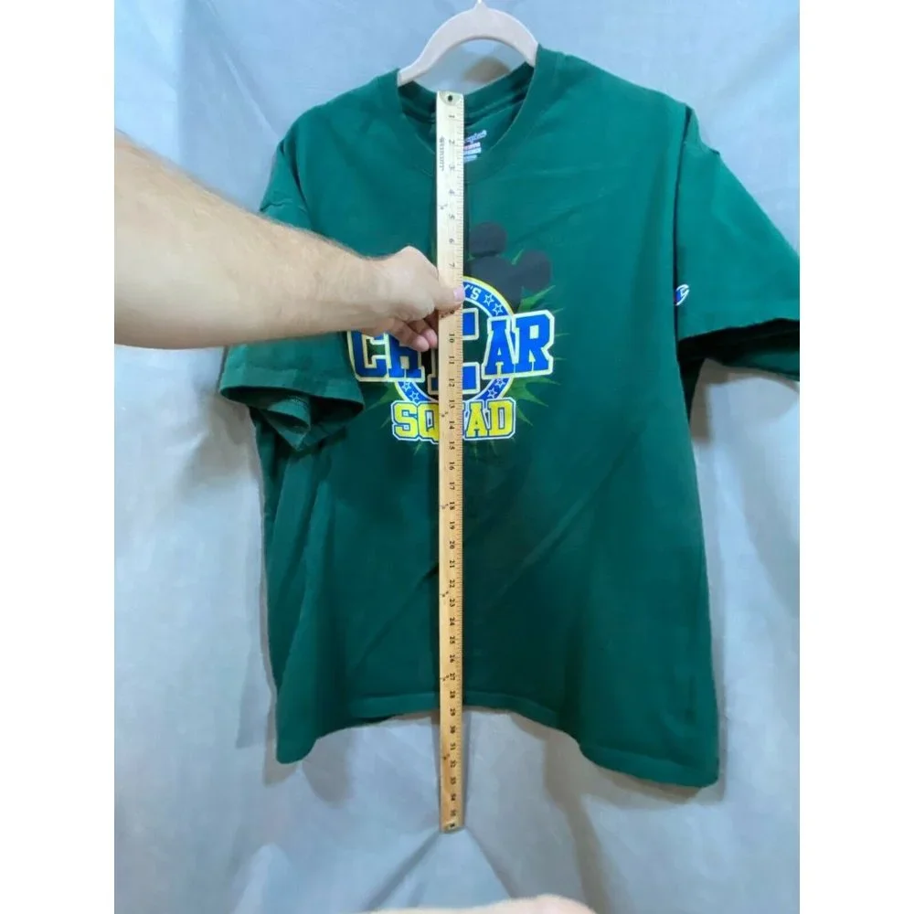 Disney´s Cheer Squad Champion Shirt‎ Adult Extra Large Green Logo Pullover Mens - Picture 7 of 8